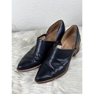 Madewell Brady Bootie 8 Black Leather Ankle Boots Minimalist Chic Casual